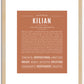 Kilian | Name Art Print