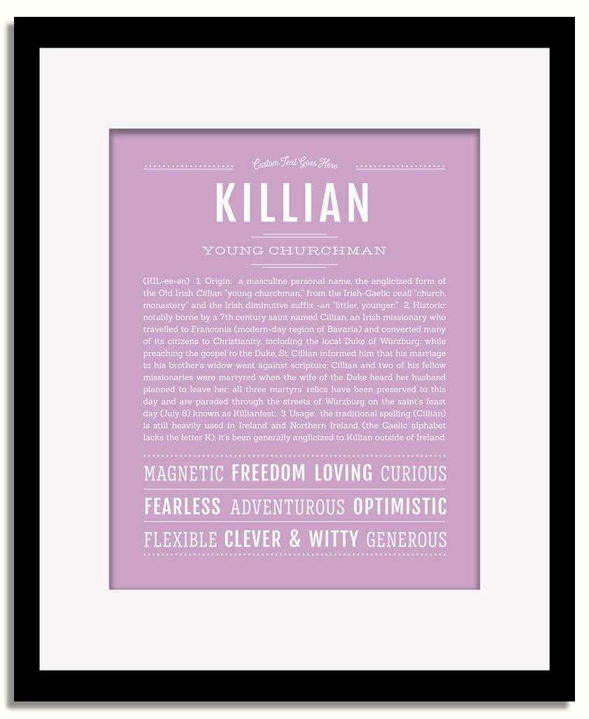 Frame Options | Lilac | Black Frame, Matted