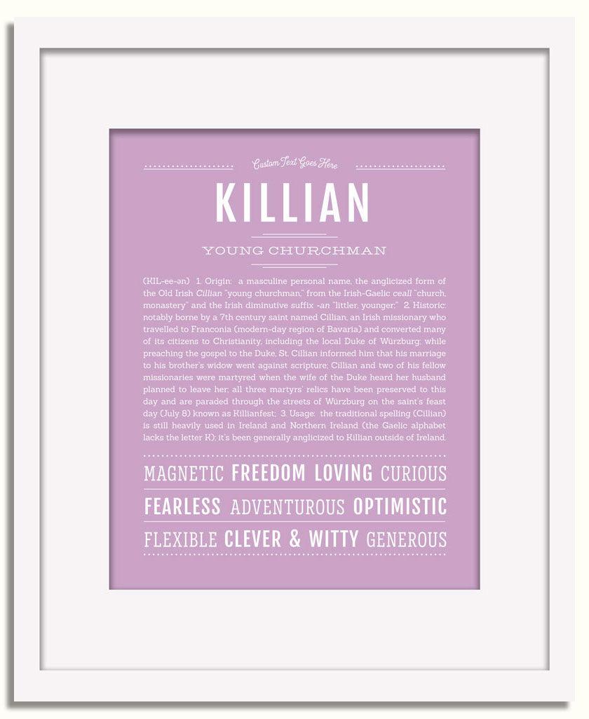 Frame Options | Lilac | White Frame, Matted