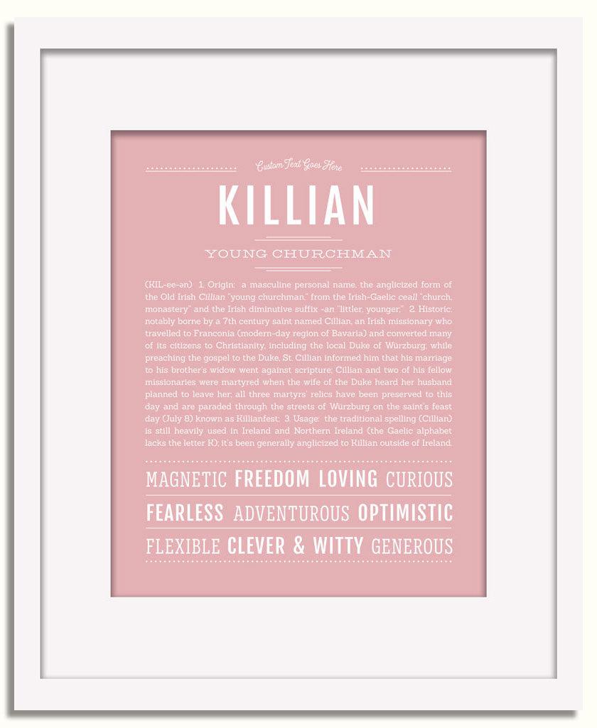 Frame Options | Dusty Rose | White Frame, Matted