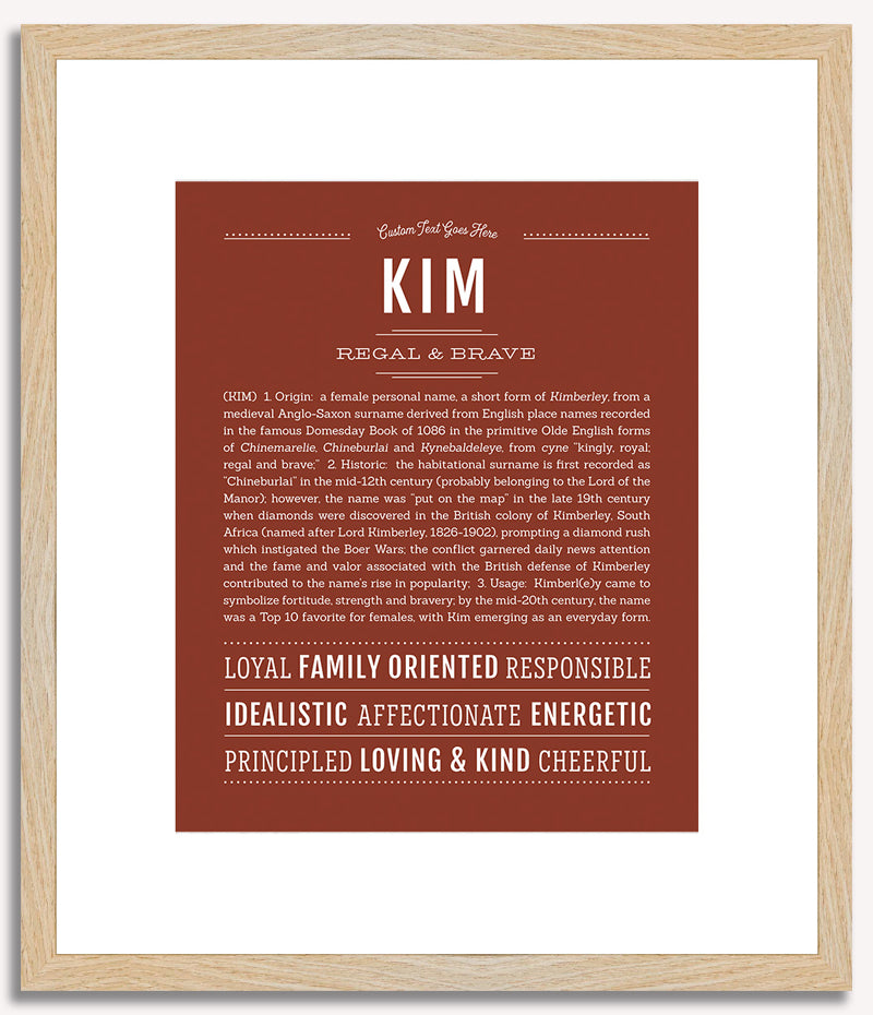 Kim | Name Art Print