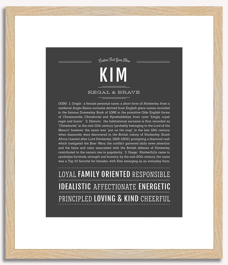 Kim | Name Art Print