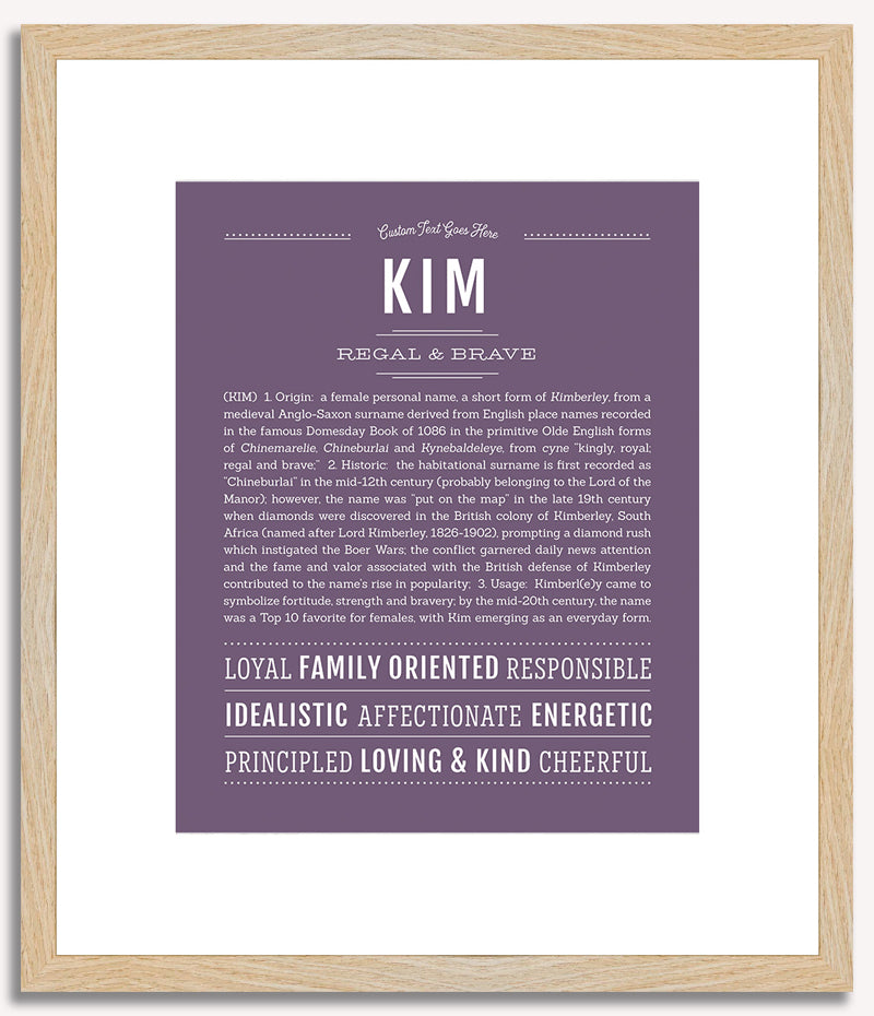 Kim | Name Art Print