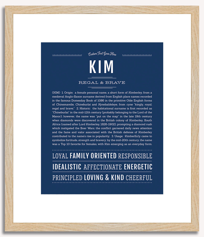 Kim | Name Art Print