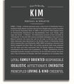 Kim Name Design Kim | Name Art Print – Name Stories