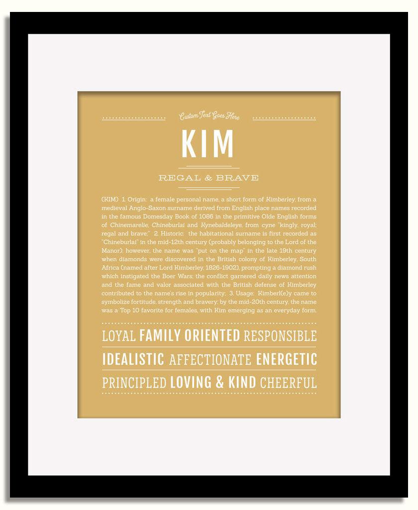 Frame Options | Matte Gold | Black Frame, Matted