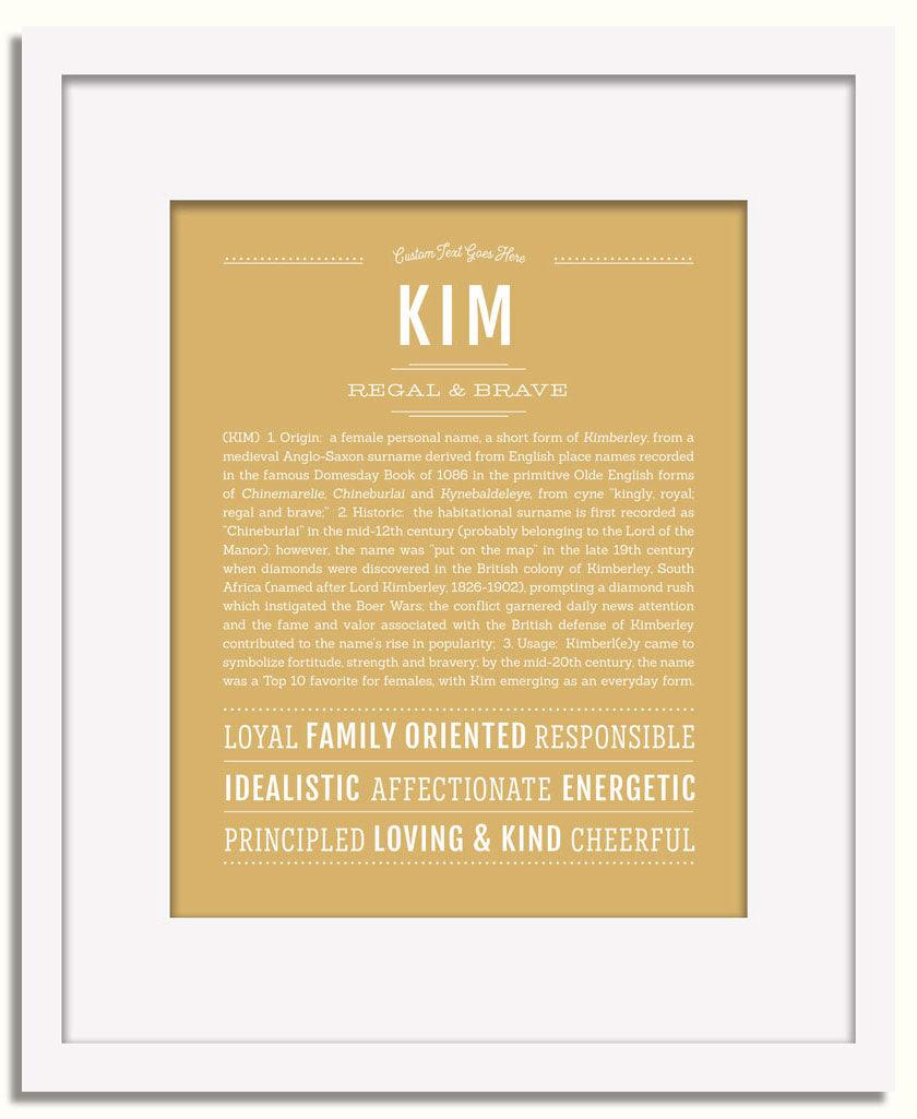 Frame Options | Matte Gold | White Frame, Matted