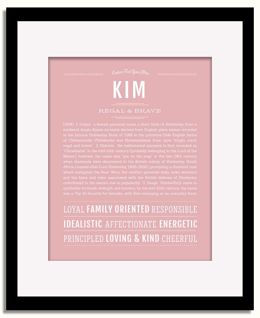 Frame Options | Dusty Rose | Black Frame, Matted