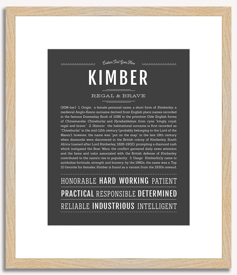 Kimber | Name Art Print