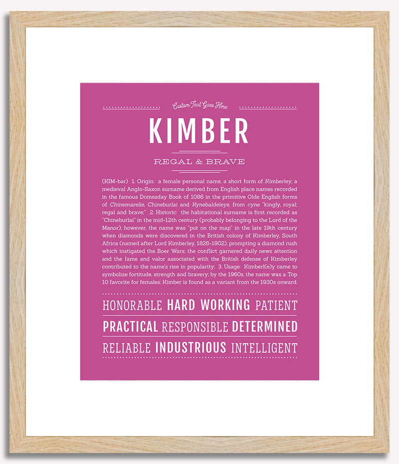 Kimber | Name Art Print