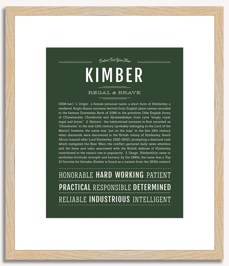 Kimber | Name Art Print