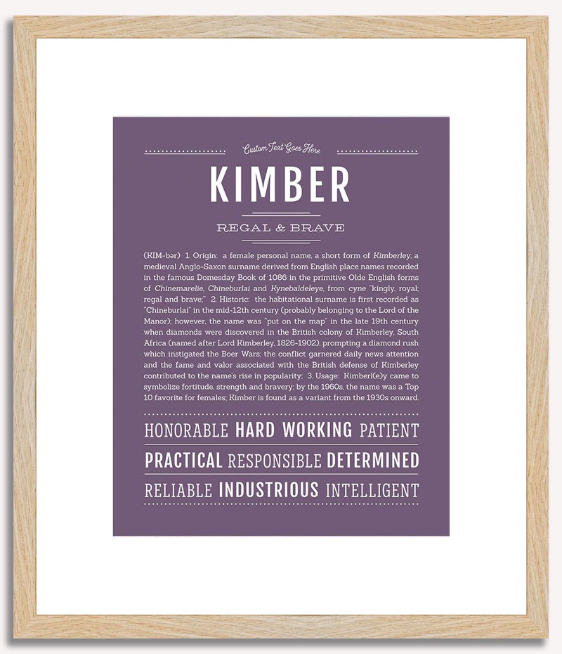 Kimber | Name Art Print