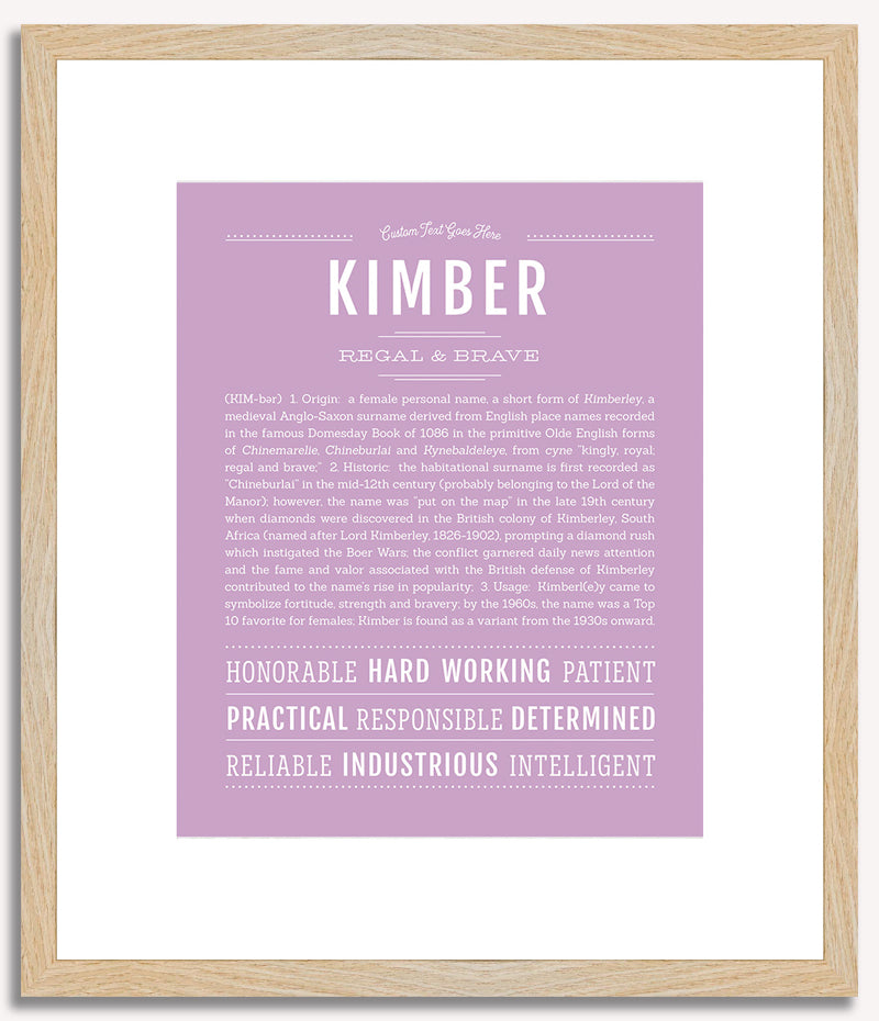 Kimber | Name Art Print