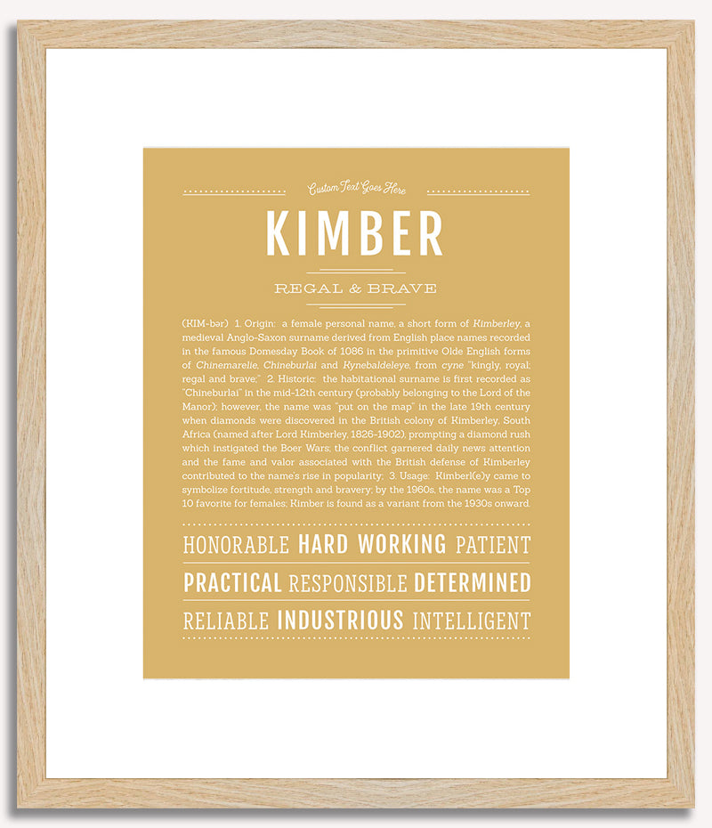 Kimber | Name Art Print