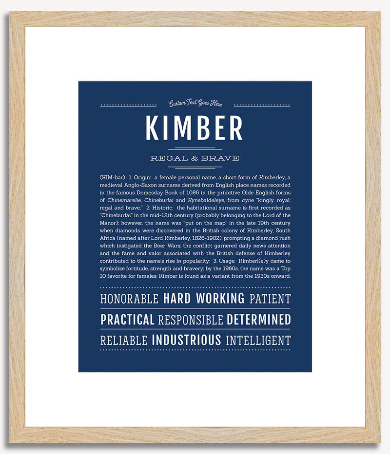 Kimber | Name Art Print