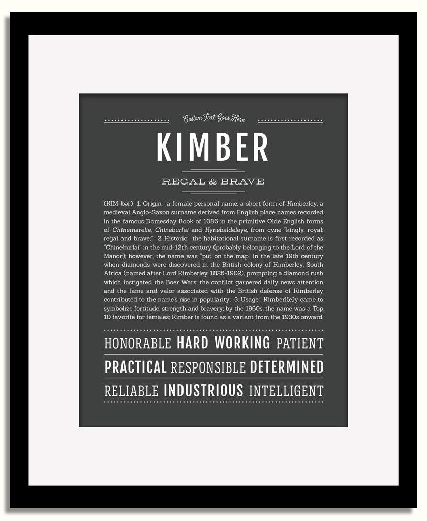 Frame Options | Charcoal Gray | Black Frame, Matted