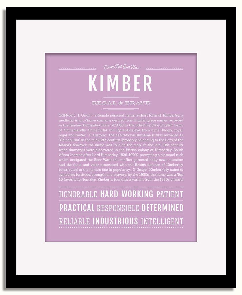 Frame Options | Lilac | Black Frame, Matted