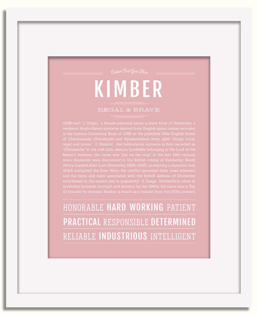 Frame Options | Dusty Rose | White Frame, Matted