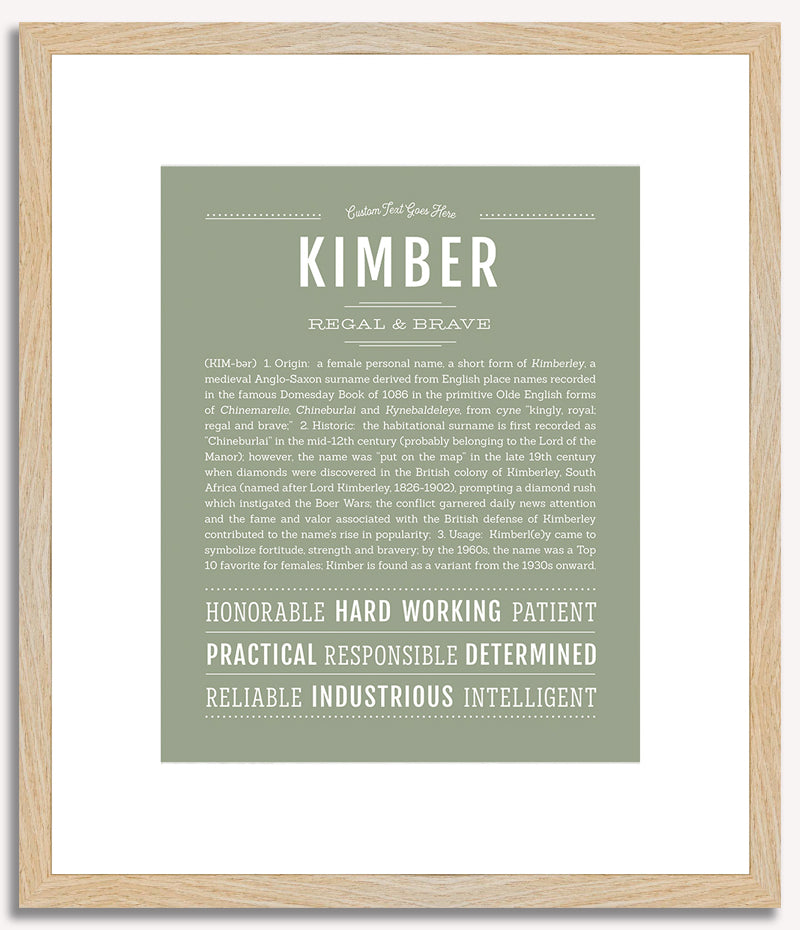 Kimber | Name Art Print