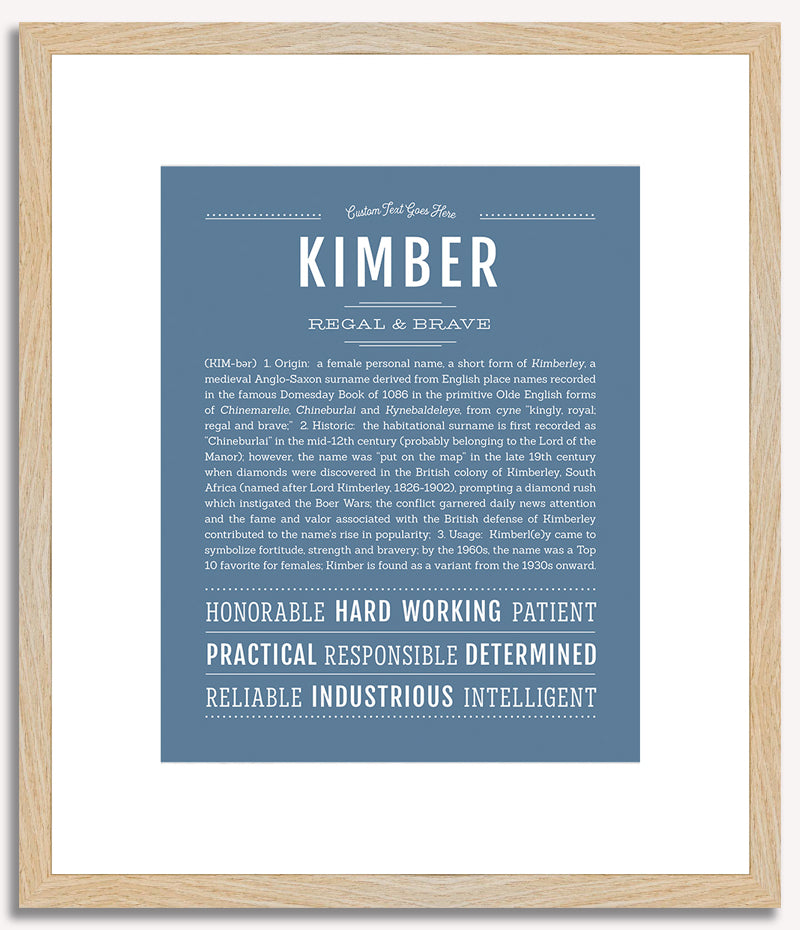 Kimber | Name Art Print