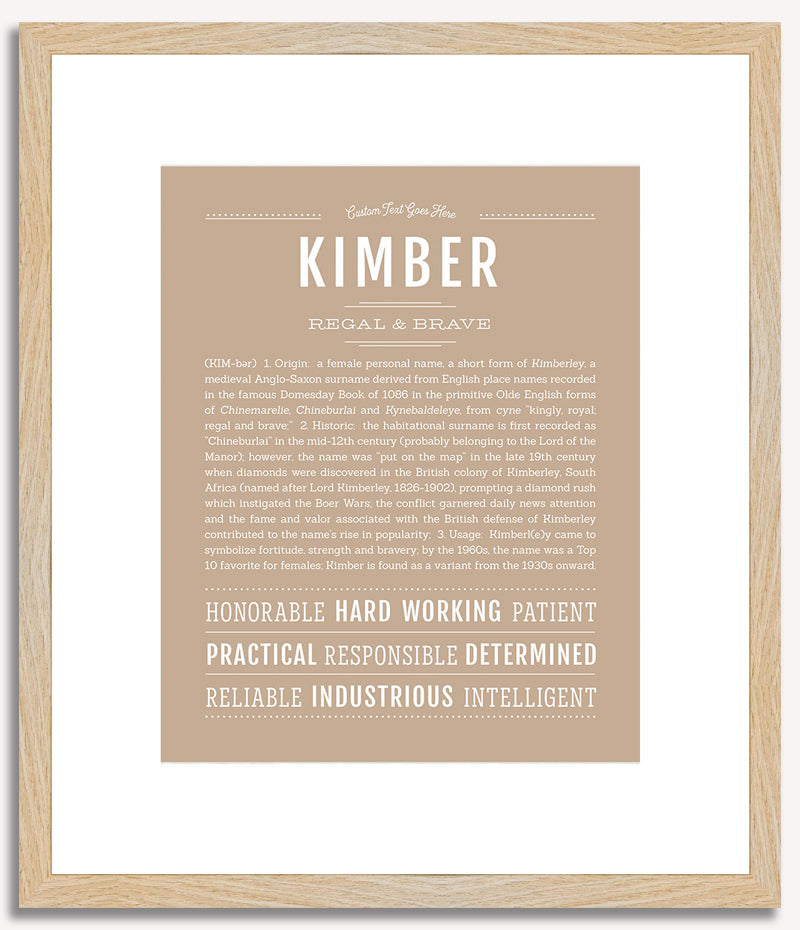 Kimber | Name Art Print