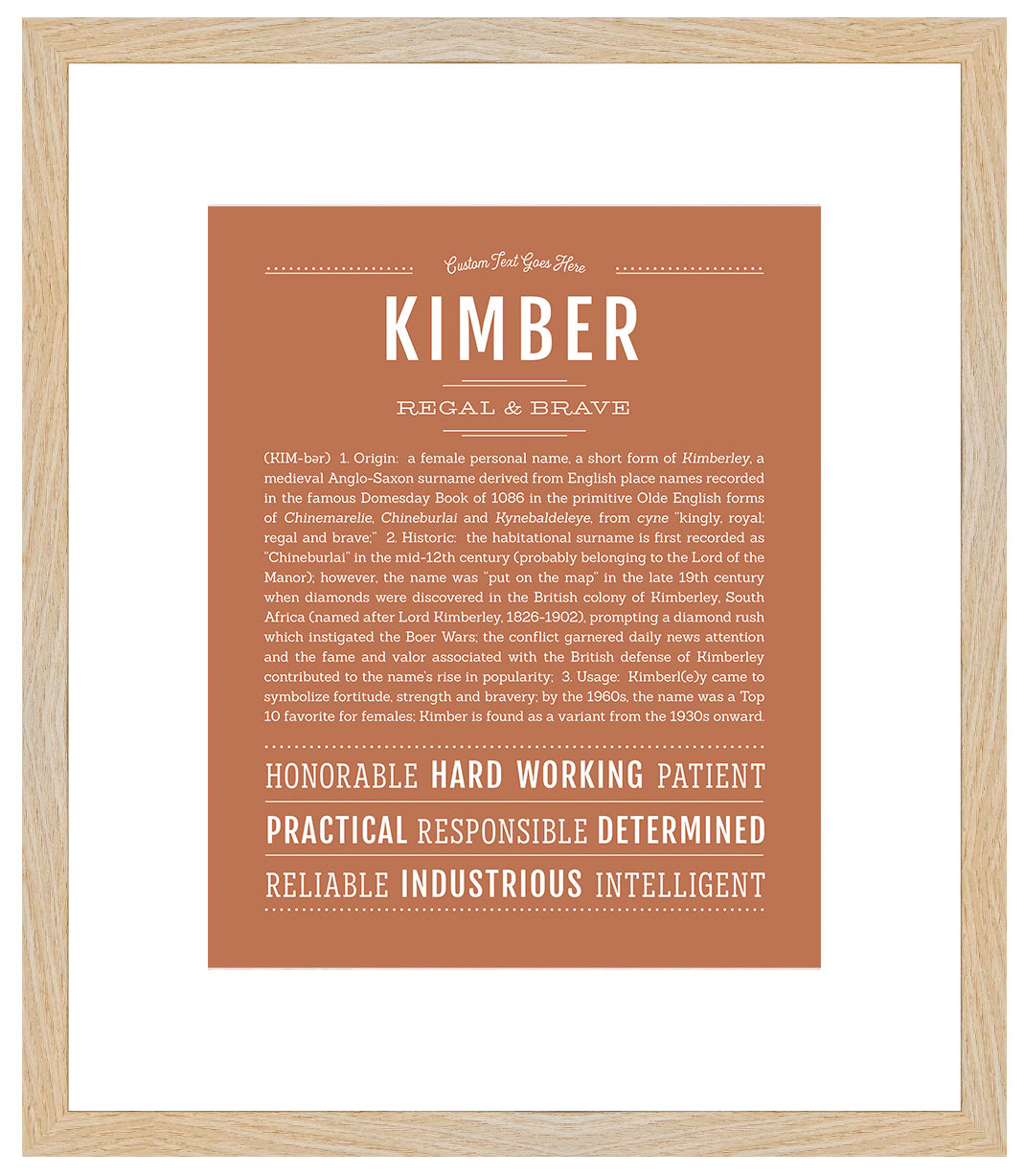 Kimber | Name Art Print