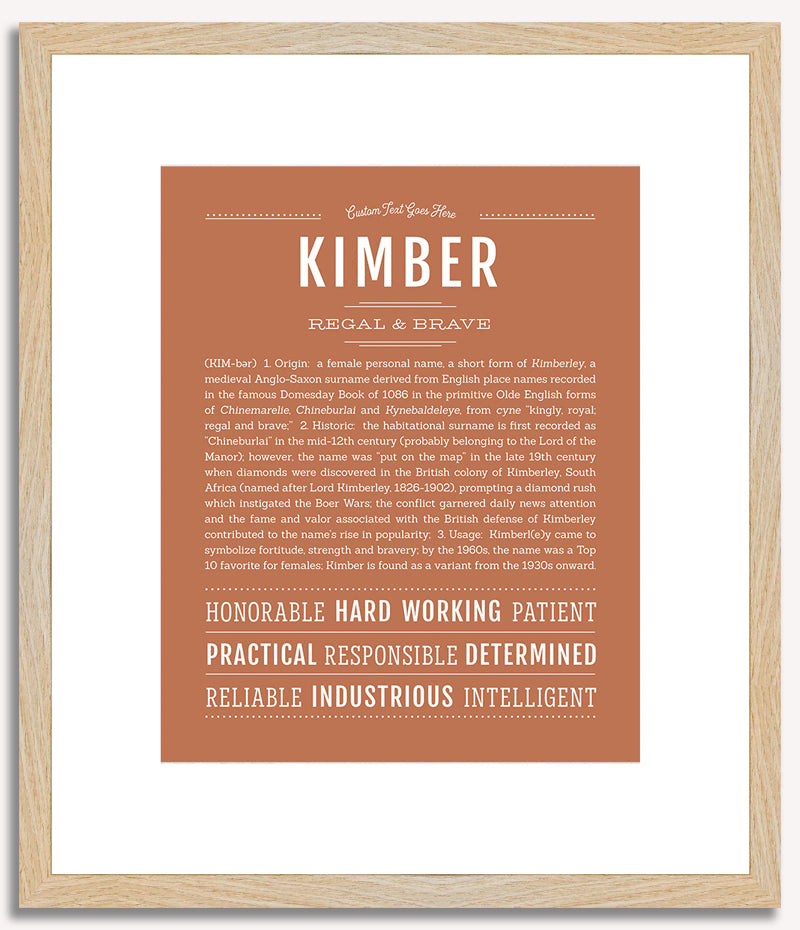 Kimber | Name Art Print