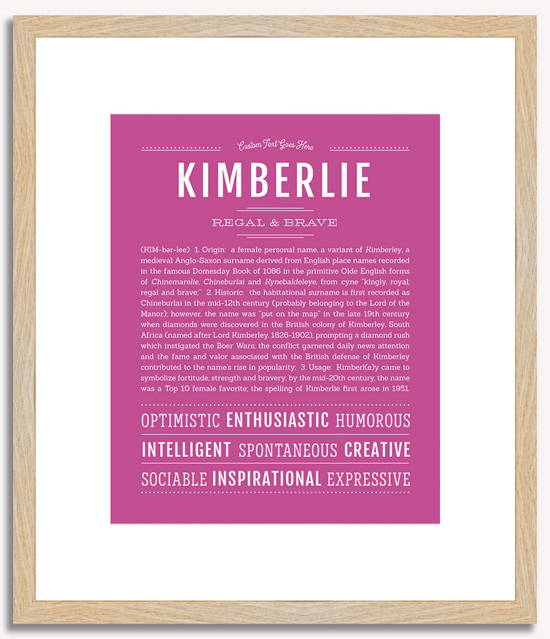 Kimberlie | Name Art Print