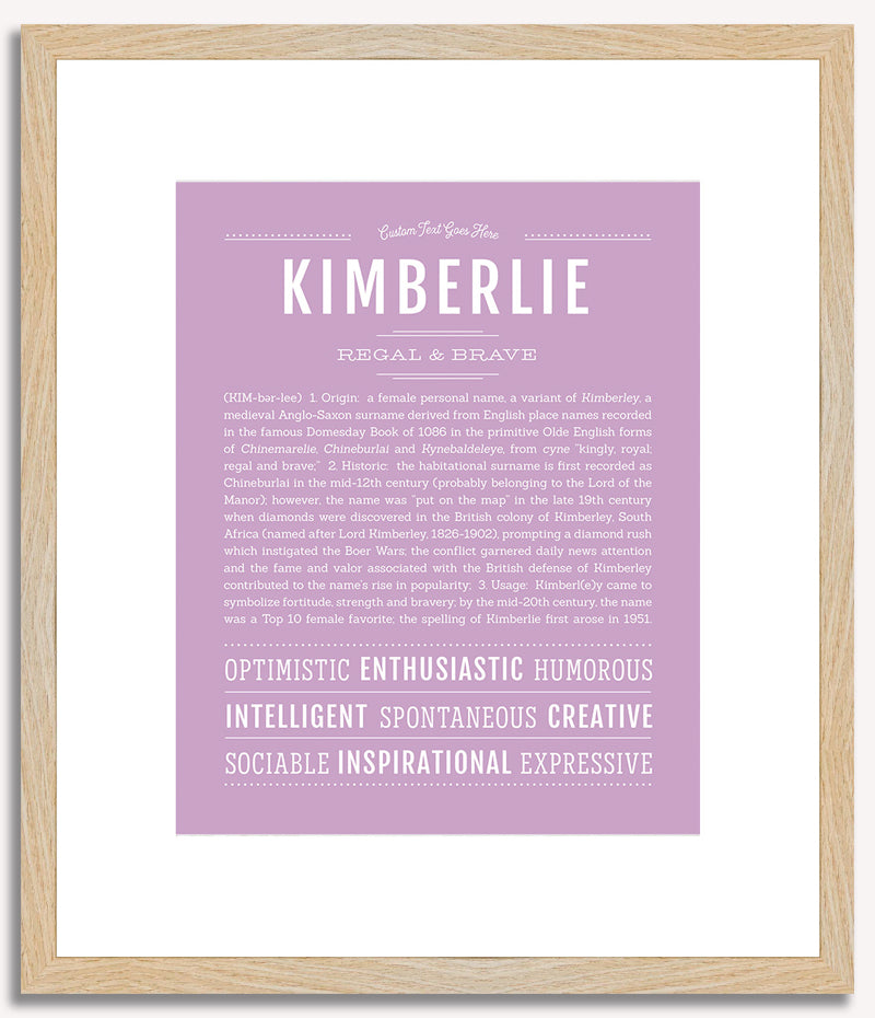 Kimberlie | Name Art Print