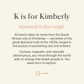 Kimberly Name Stories keepsake card