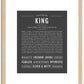 King | Name Art Print