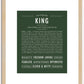 King | Name Art Print