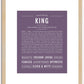 King | Name Art Print