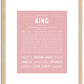 King | Name Art Print