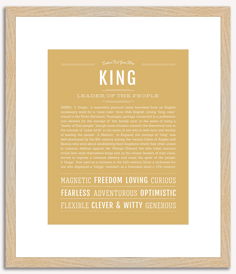 King | Name Art Print