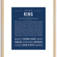 King | Name Art Print