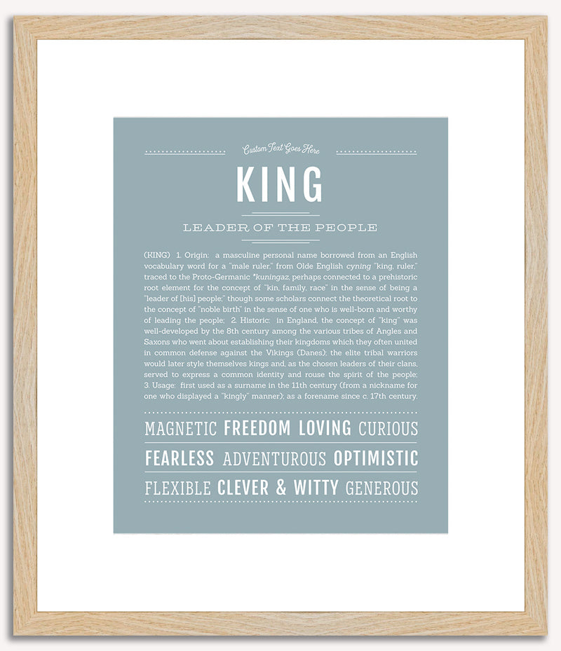 King | Name Art Print