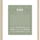 King | Name Art Print