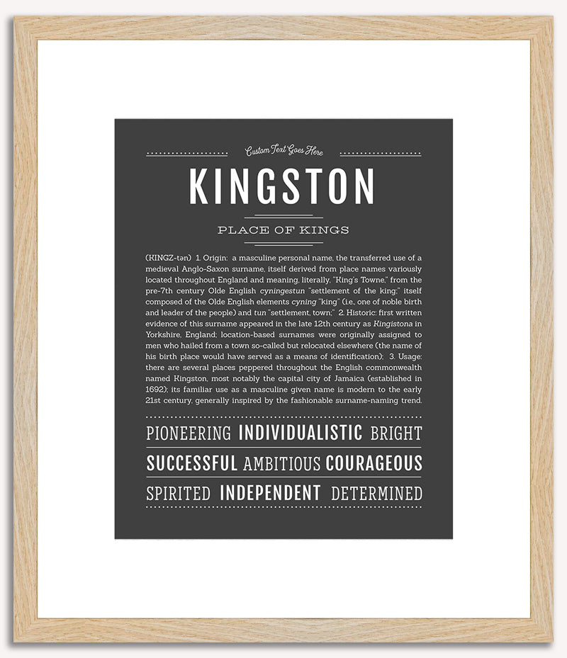 Kingston | Name Art Print