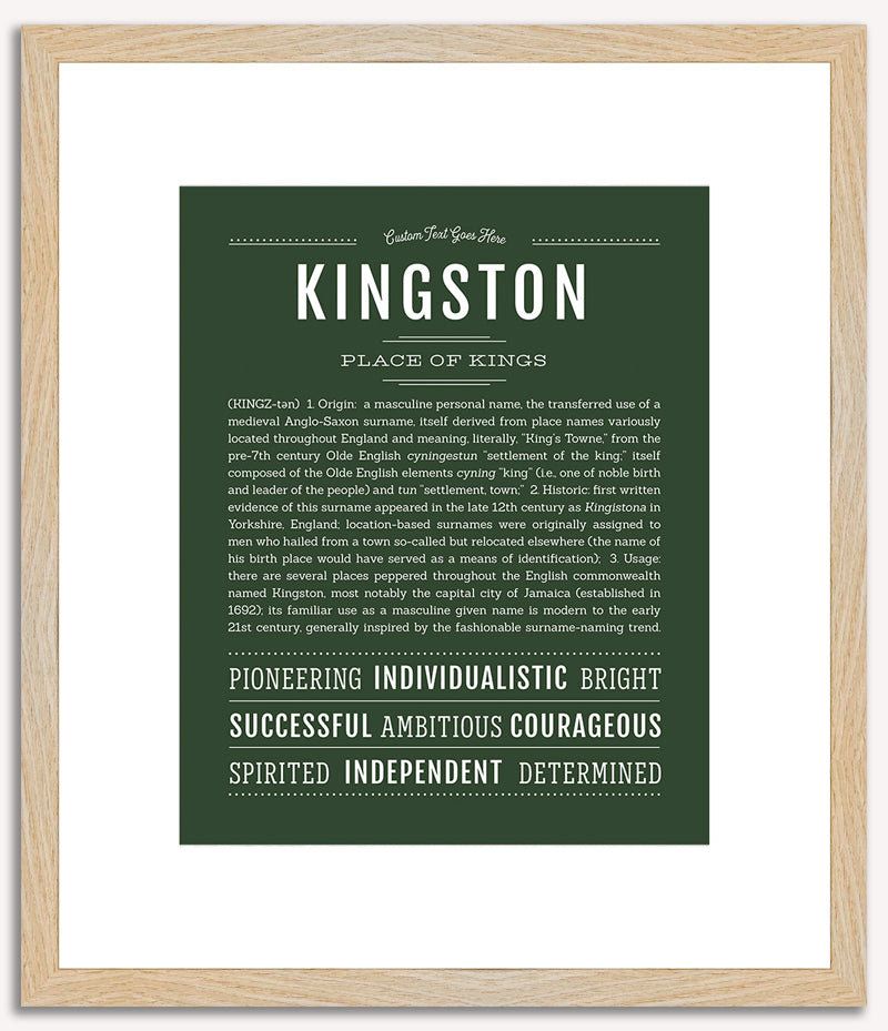 Kingston | Name Art Print