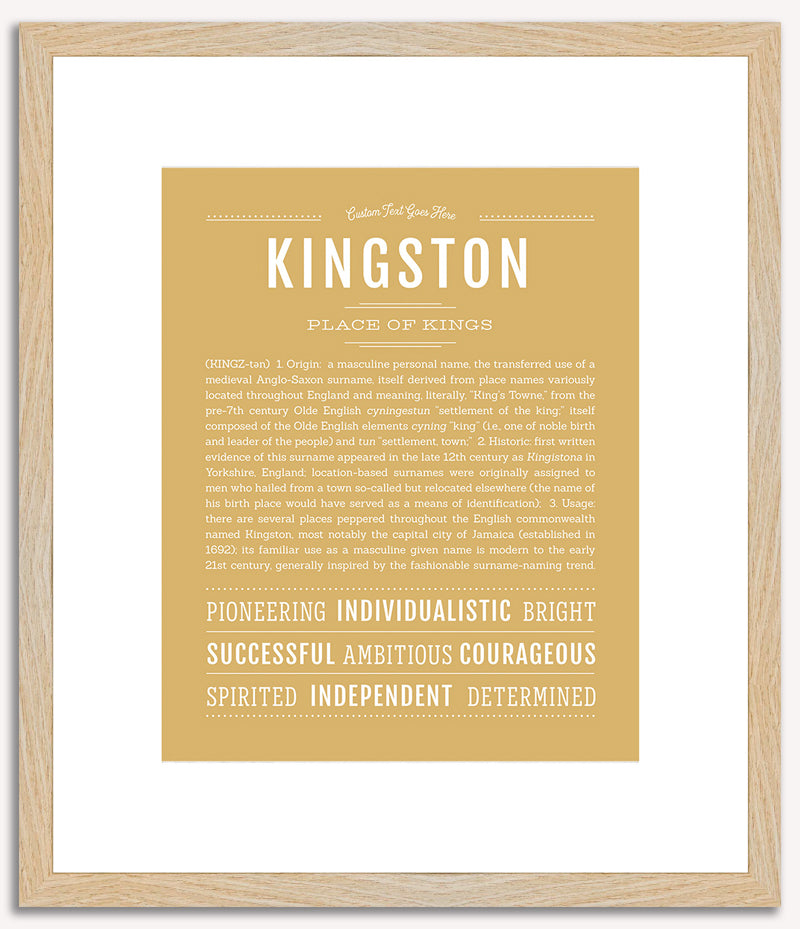 Kingston | Name Art Print