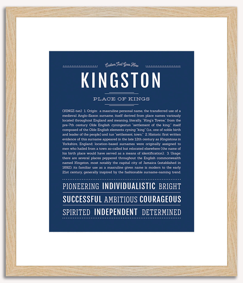 Kingston | Name Art Print