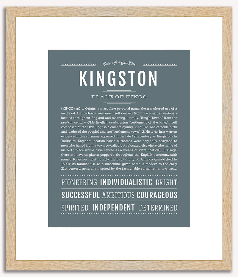 Kingston | Name Art Print