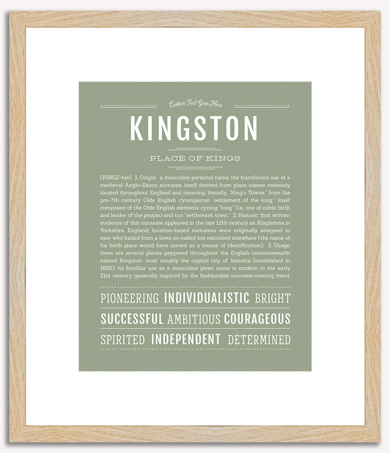 Kingston | Name Art Print