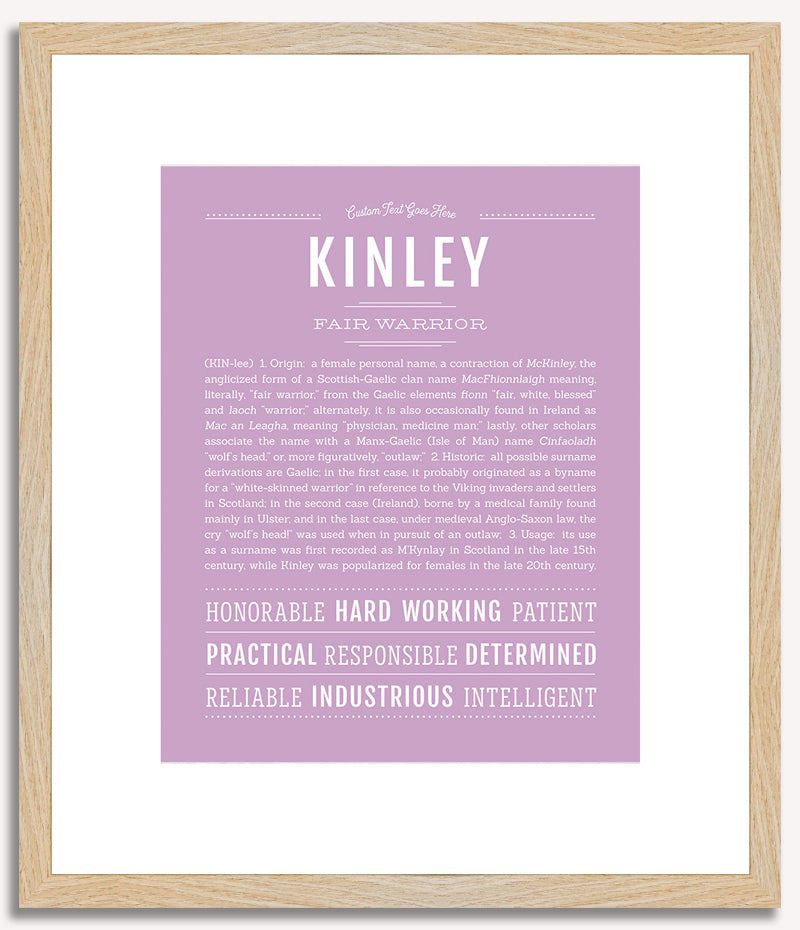 Kinley | Name Art Print