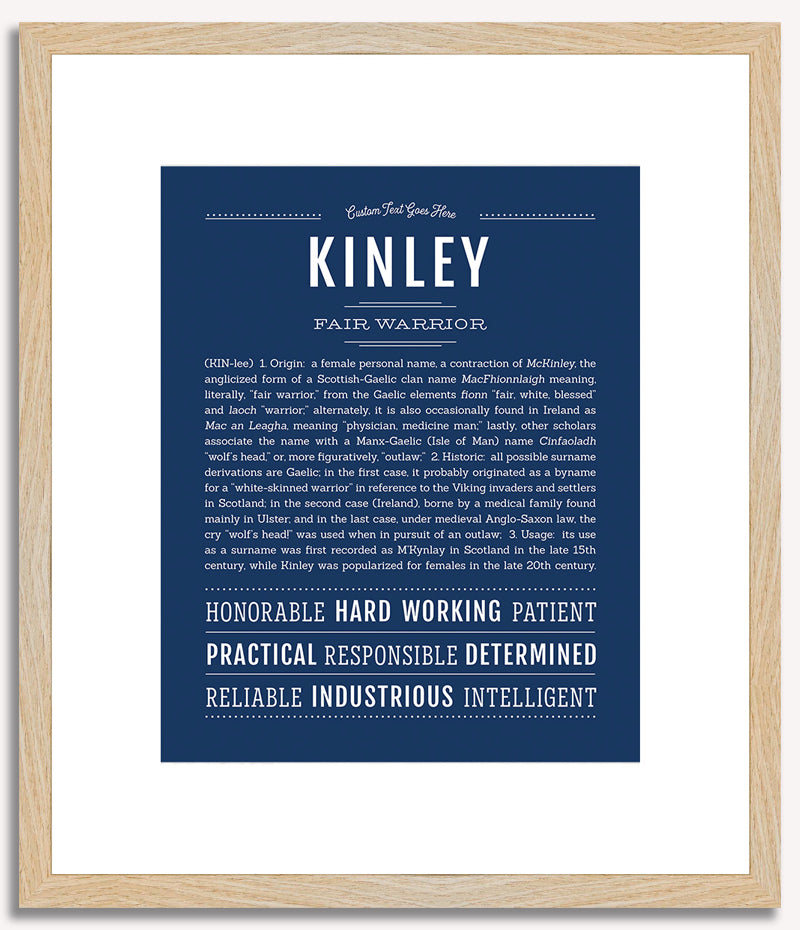 Kinley | Name Art Print