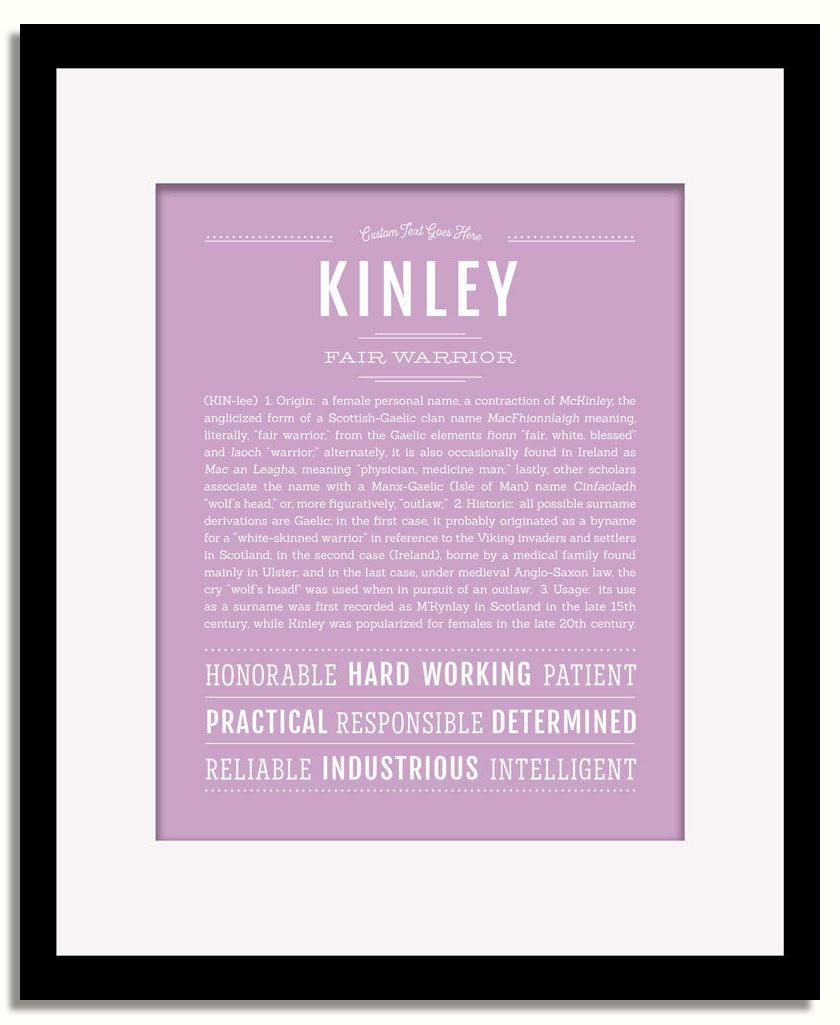 Frame Options | Lilac | Black Frame, Matted