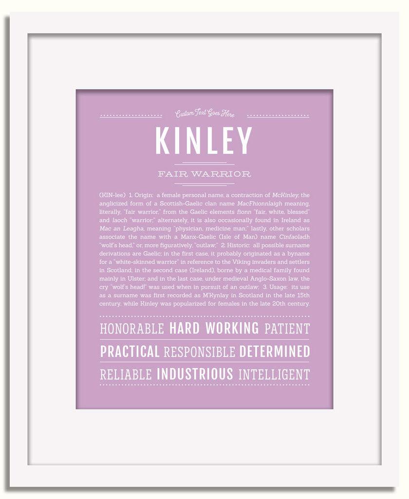 Frame Options | Lilac | White Frame, Matted