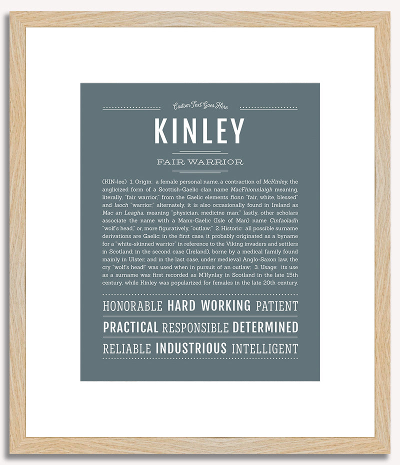 Kinley | Name Art Print