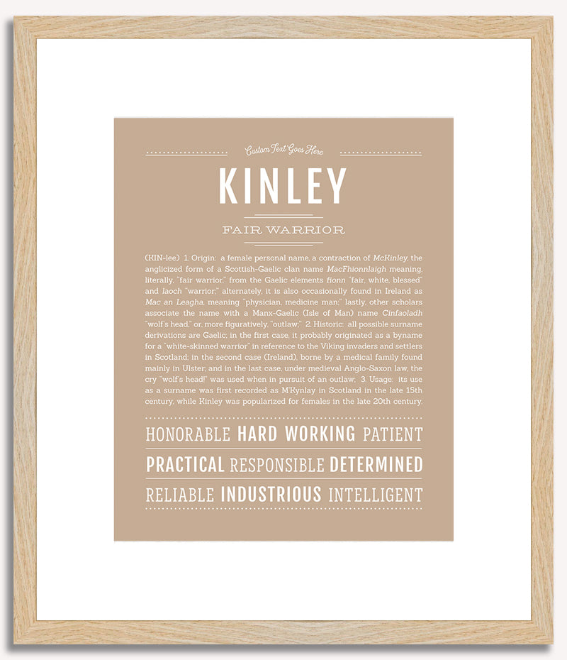 Kinley | Name Art Print